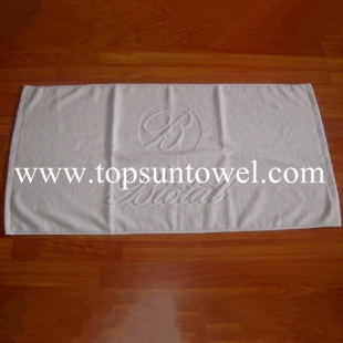 jacquard hotel towel