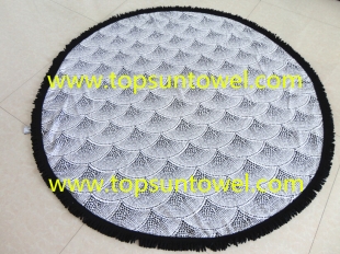 round beach towels with tassels