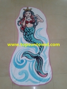 Irregular beach towel