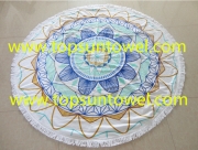 round beach towels with tassels