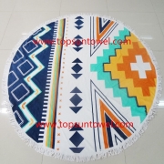 round beach towel